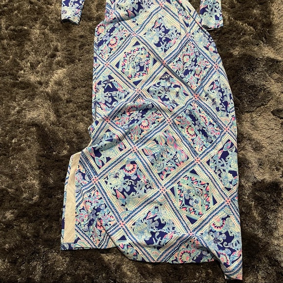 Lily Pulitzer Long Blue Dress ✨ - Picture 2 of 5